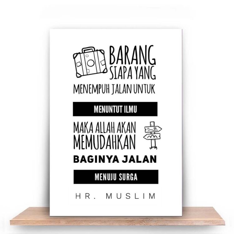 Menuntut ilmu agama adalah jalan menuju surga