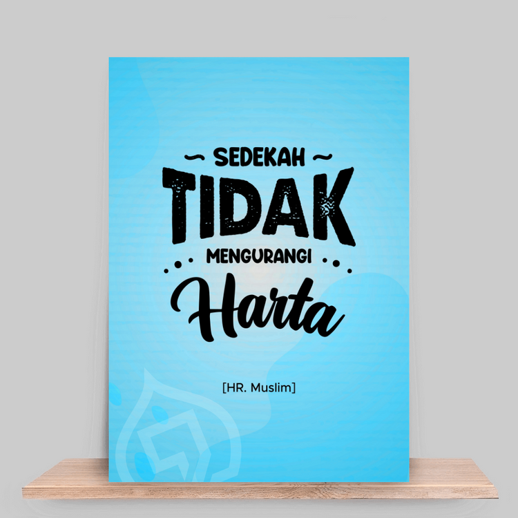 Sedekah tidak mengurangi Harta