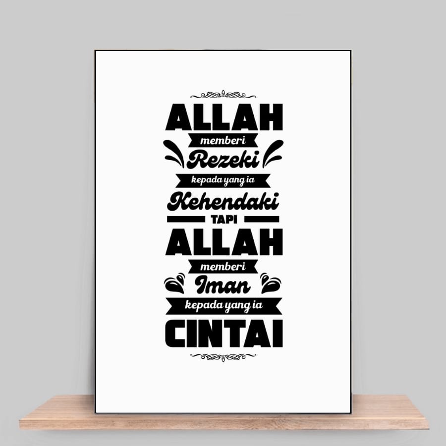 Allah memberi Rezeki kepada yang Ia kehendaki, tapi Allah memberi Iman kepada yang Ia cintai