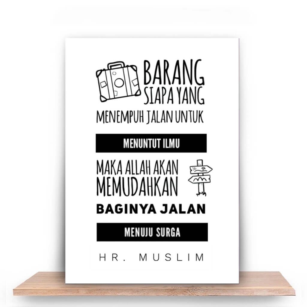 Menuntut ilmu agama adalah jalan menuju surga