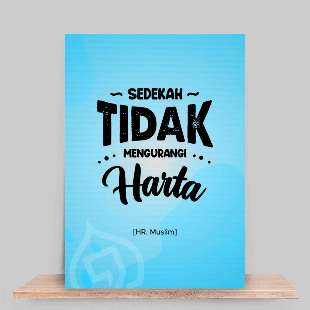 Sedekah tidak mengurangi Harta